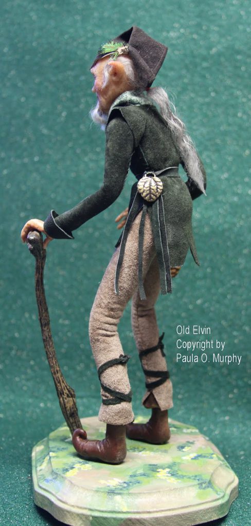 Fantasy elf art doll "Old Elvin" by Paula O. Murphy