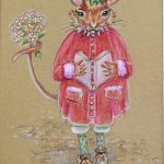 "Mouse" a 5"x7" color pencil illustration by artist Paula O. Murphy